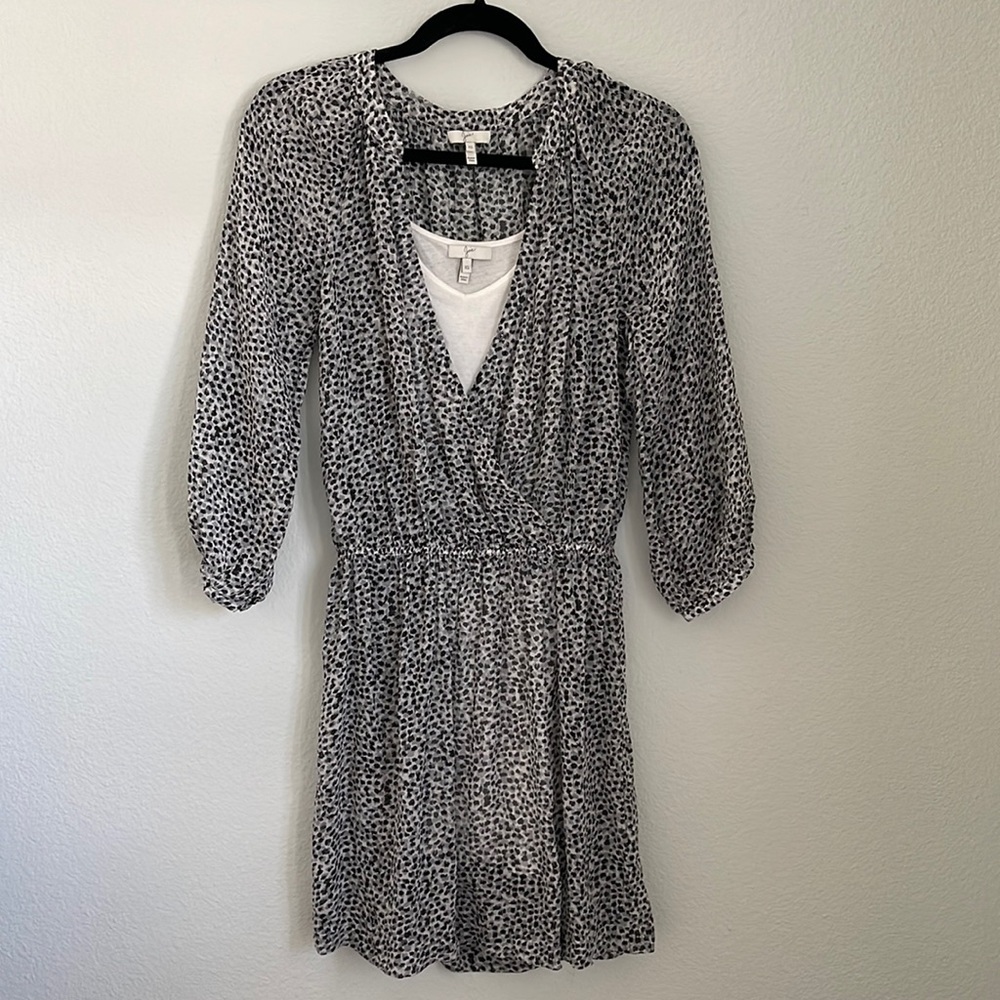 Joie Silk Animal / Leopard Print Dress XS